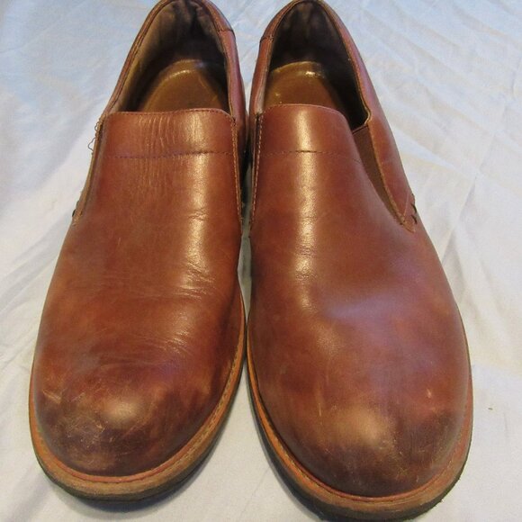 Mens Dansko Jackson Brown Leather Slip On Comfort Loafers Shoes Sz 11.5 / 45